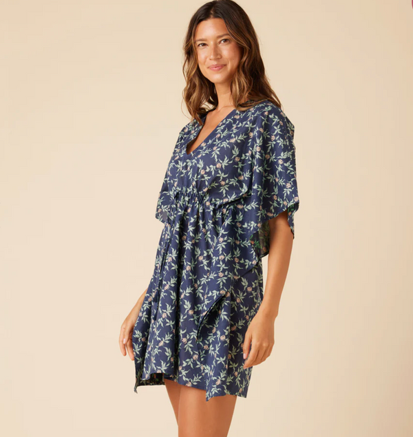 Diamond Lily Kaftan Coverup - Dress Blues