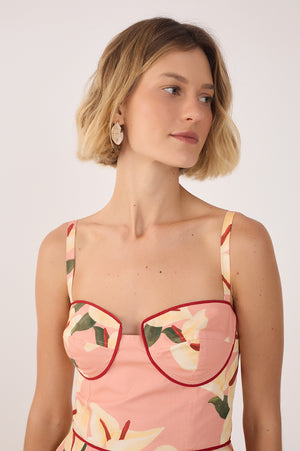 Anthurium Bustier Top