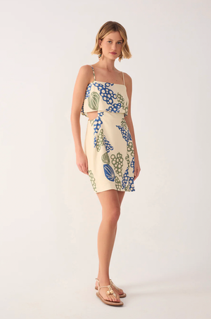 Begonia Print Mini Dress