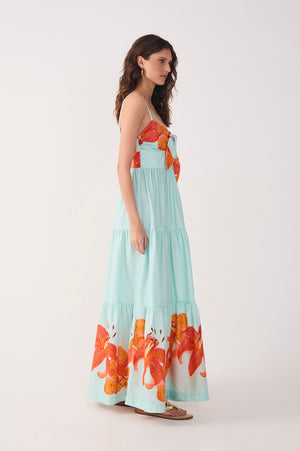 Blue Lily Maxi Dress