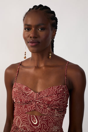 Crepusculo Back Ties Maxi Dress