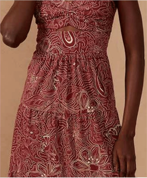 Crepusculo Back Ties Maxi Dress