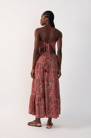 Crepusculo Back Ties Maxi Dress