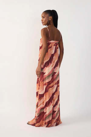 Dunes Pleated Maxi Dress
