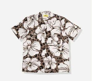 Hibiscus Leopard Button-Up