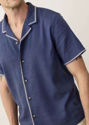 EMBROIDERED RESORT SHIRT