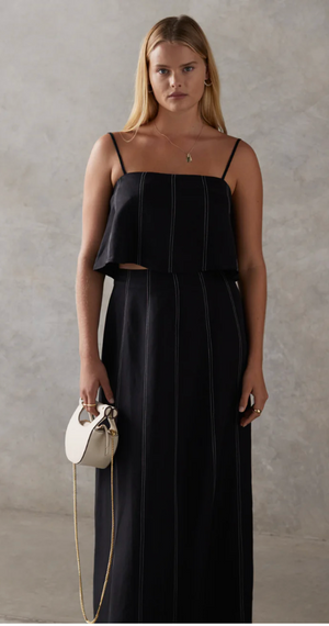 The Rita Skirt in Noir