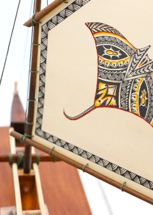 Koa Fishing Canoe Manta Ray