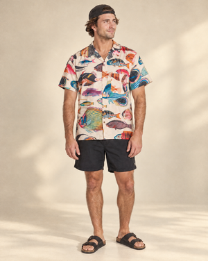 Stream Button-Up - Antique