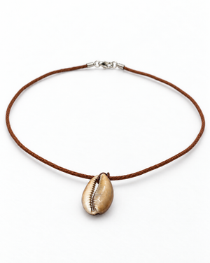 Cowrie Shell Brown Necklace