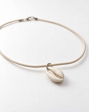 Cowrie Shell Cream Necklace