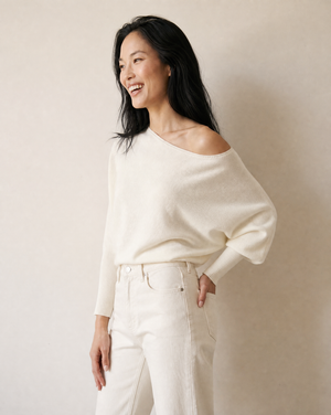 Asymmetrical Sweater Knit Top