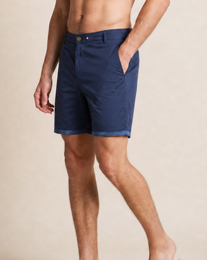 ‘Iwa’iwa Fern Reversible Shorts - Blue