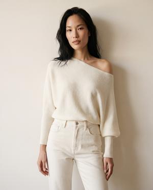Asymmetrical Sweater Knit Top