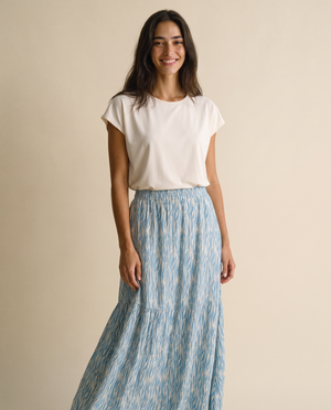 Solis Midi Skirt - Wild Blue