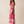 Mauka Midi Dress - Forest Leaves Fuchsia