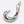 Fish Hook Sterling Silver Koa and Abalone Inlay Pendant