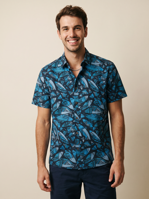 Fish - Black Aloha Shirt