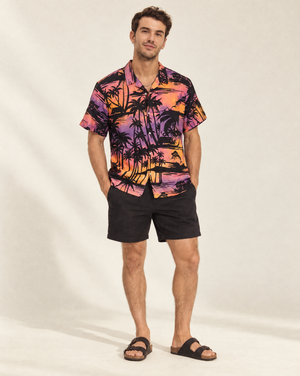 Keys Button-Up - Pink