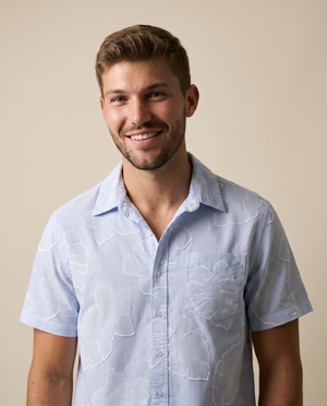 Joseph bengal Striped Floral Shirt - Blue