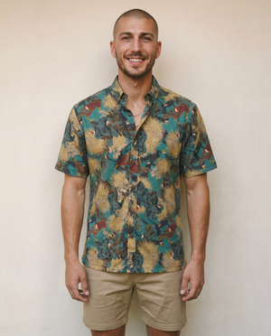 Kaniakapupu Aloha Shirt - Teal
