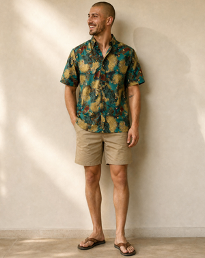 Kaniakapupu Aloha Shirt - Teal