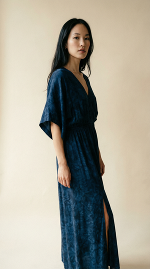 Poppy Maxi Dress - Hazy Naval
