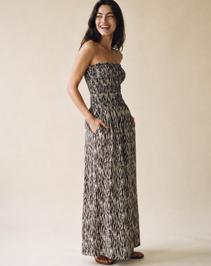Noelle Maxi-jurk in tropisch groen