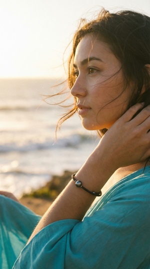 Tahitian Pearl Bracelet with Tubing Memory Wire