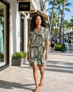 Azuris Shirtdress - Drift Green