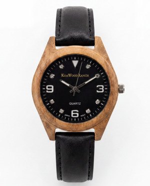 Koa Classic - Hawaiiaans Koa en stalen horloge