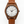 Kona - Hawaiian Koa and Leather Band Watch: Tan