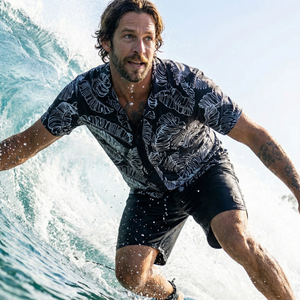 Neptune Boardshirt - Rainforest Jet