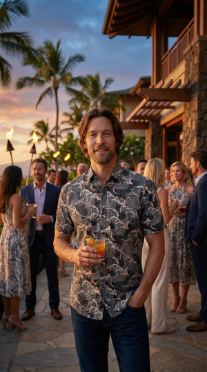 Koi en golven - Rijk grijs