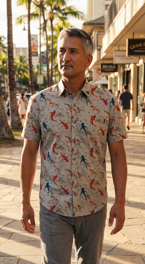 Koi en bloesems - Natuurlijk