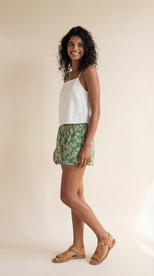 Zinia Shorts - Canopy Green