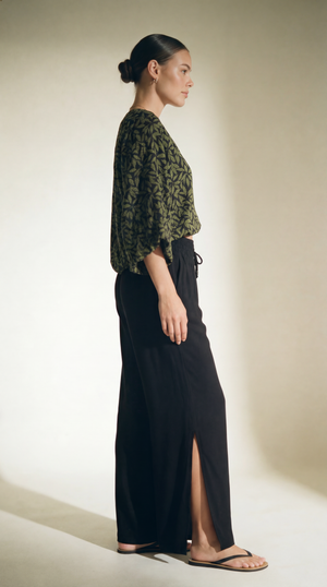 Malta-broek in zwart