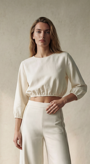 Escape Crop Top - White