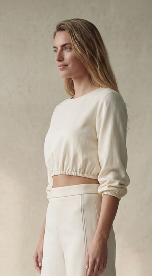 Escape Crop Top - White