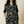 Island Shirt Dress - Vintage Flowers Black