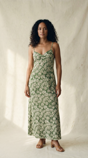 Ayanna Maxi Dress - Canopy Green