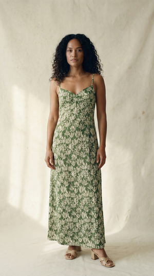 Ayanna Maxi Dress - Canopy Green