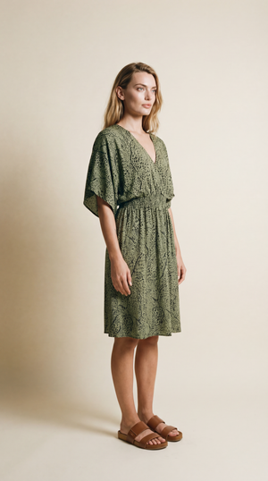 Noelle Maxi-jurk in Aloha Zwart