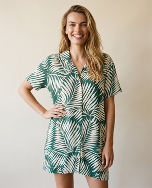 Azuris Shirtdress - Drift Green
