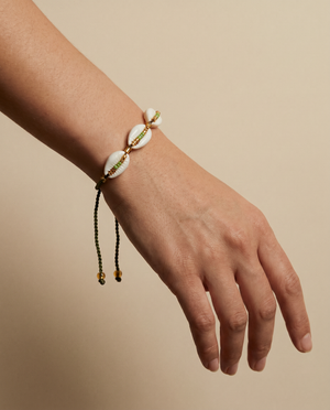 Cowrie Shell with Miyuki Beads Bracelet