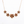 14k Gold 5 Plumeria Koa Inlay Necklace