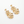 Coral Drop Gold Earrings