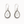 Sterling Silver Shiva Eye Tear Drop Earrings