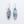 Sterling Silver Surfboard with Abalone Inlay Earrings