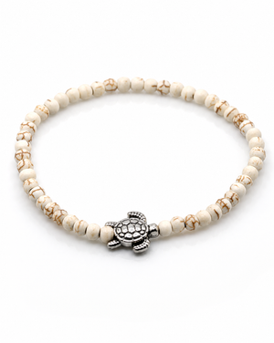 Honu 4mm Piros Beaded Bracelet